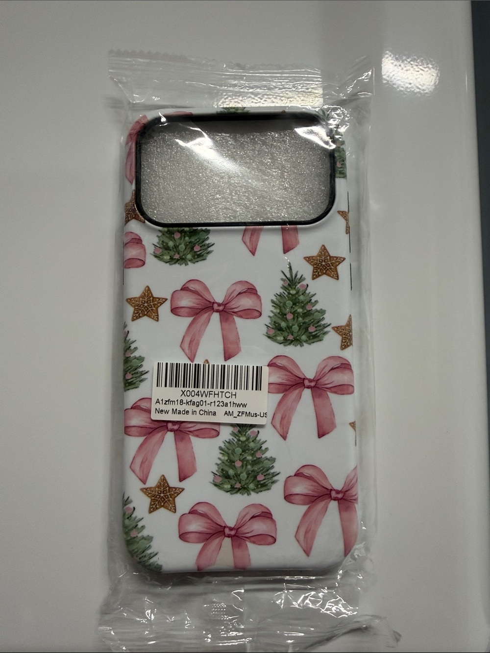 Generic Christmas Bow & Tree Phone Case - Pink Bows